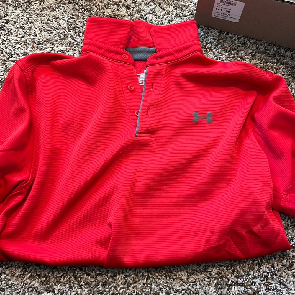Red Men’s Under Armour Polo